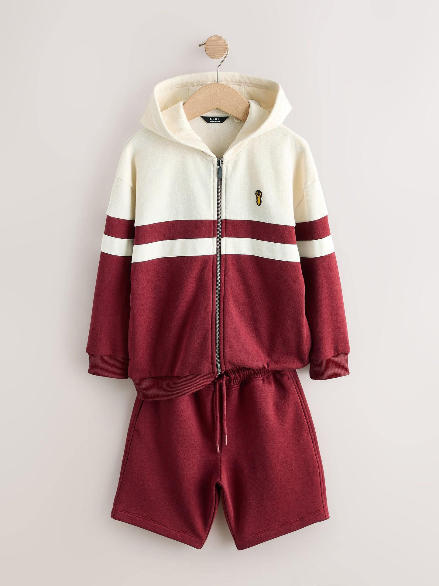 Dsiney Kidz - Burgundy Red Colourblock Zip Through Hoodie Set (3-16yrs) image 7