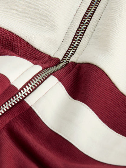 Dsiney Kidz - Burgundy Red Colourblock Zip Through Hoodie Set (3-16yrs) image 9