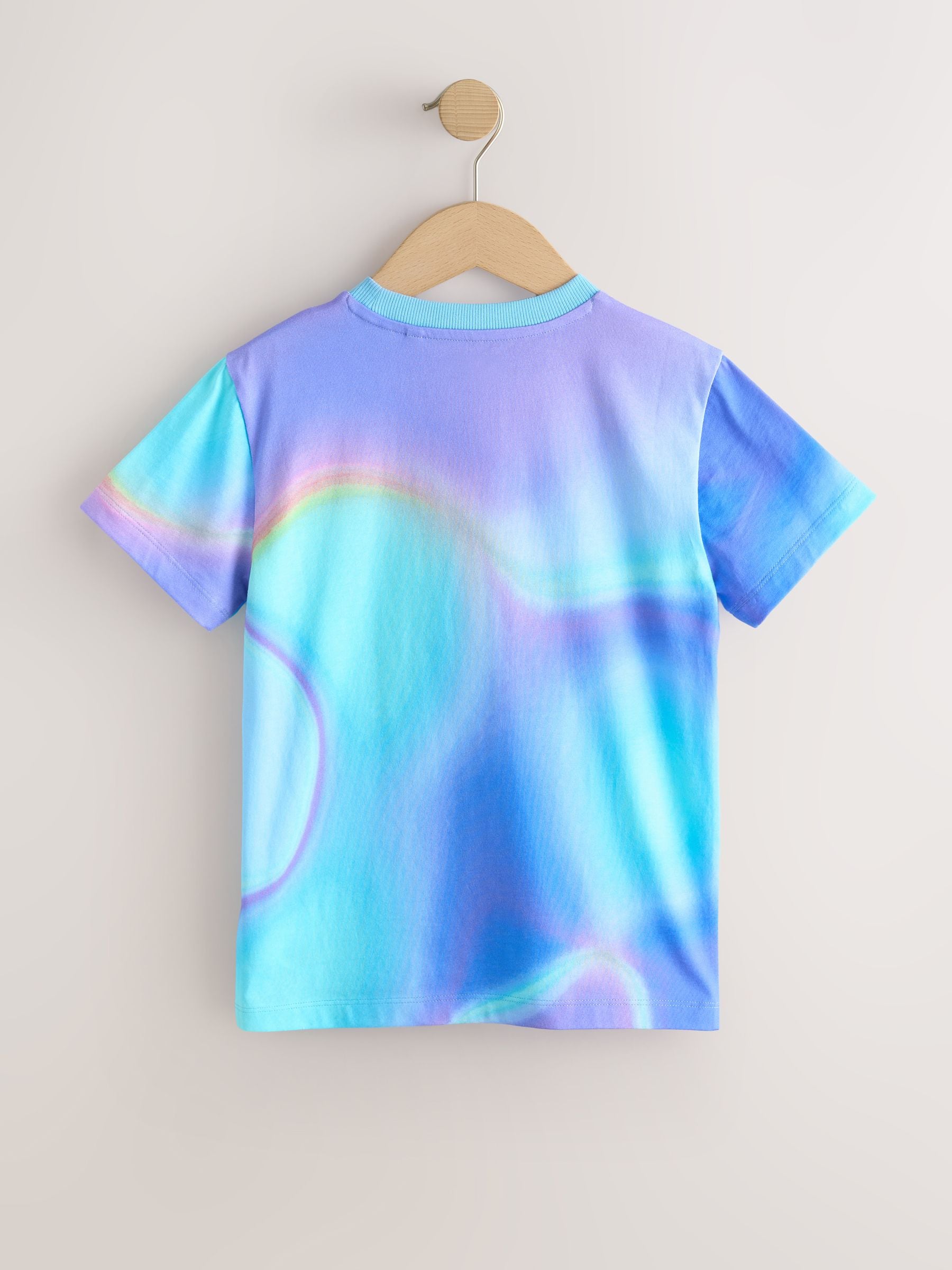 Dsiney Kidz - Purple/Blue Regular Fit Short Sleeve All-Over Print T-Shirt (3-16yrs) image 2