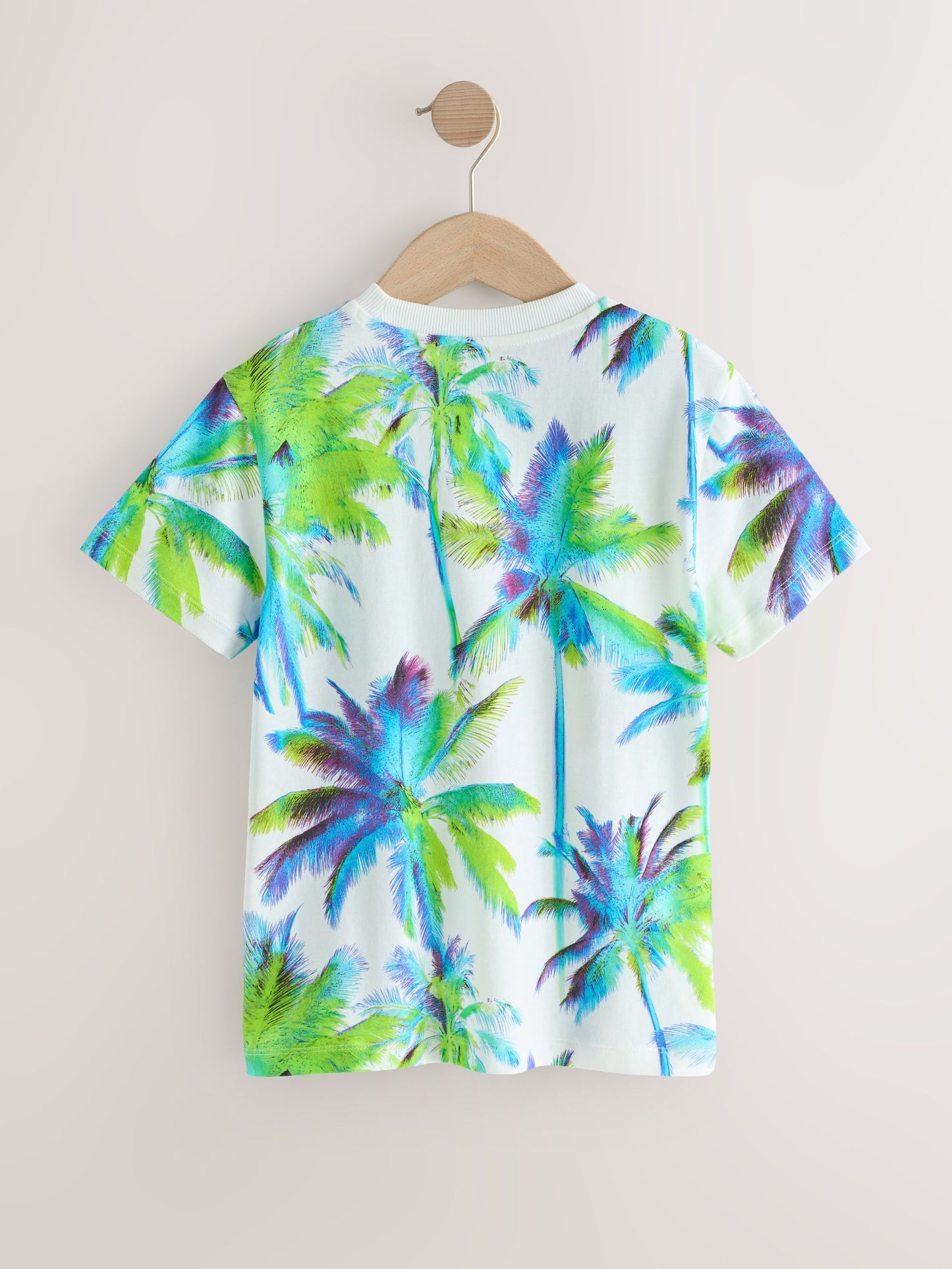 Dsiney Kidz - Blue Palm Regular Fit Short Sleeve All-Over Print T-Shirt (3-16yrs) image 2