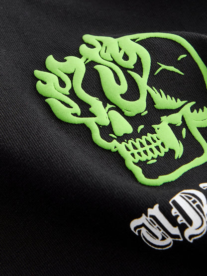 Dsiney Kidz - Black Skull Back Print Short Sleeve Graphic T-Shirt (3-16yrs) image 3