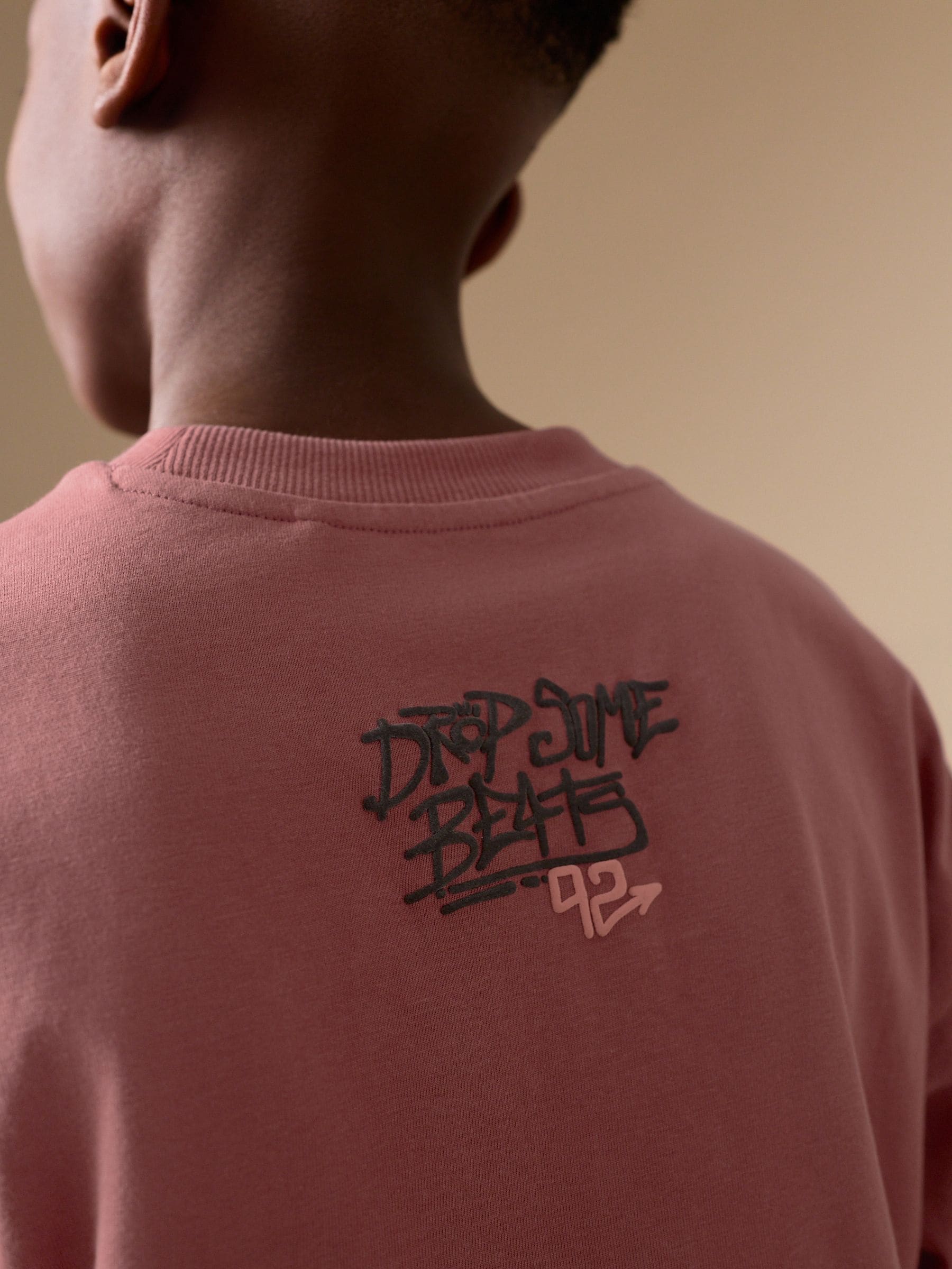 Dsiney Kidz - Pink Graffiti Short Sleeve Graphic T-Shirt (3-16yrs) image 4