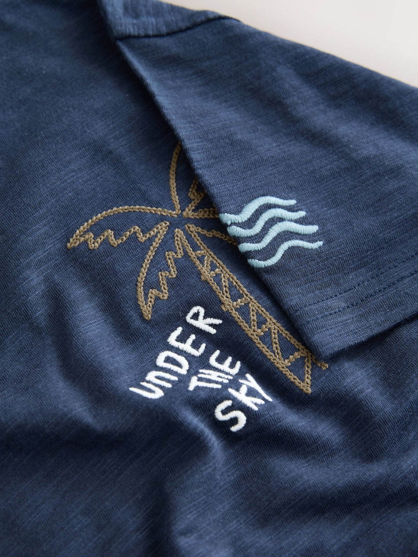 Dsiney Kidz - Navy Blue Textured Short Sleeve T-Shirt (3-16yrs) image 4