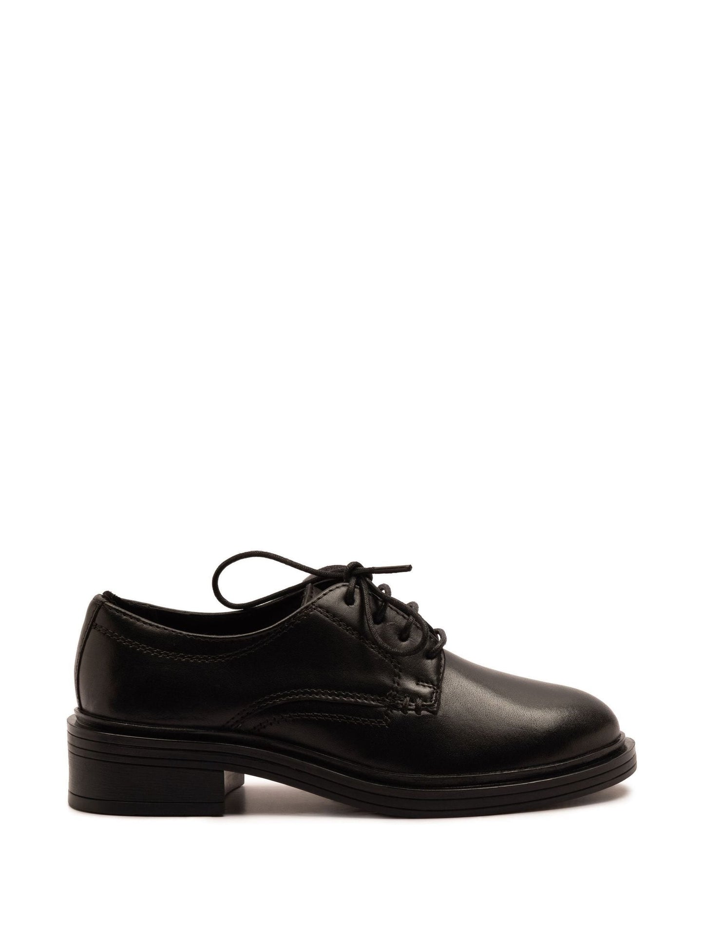 Off The Hook Black Mia Leather Formal Lace-Up School Shoes image 1