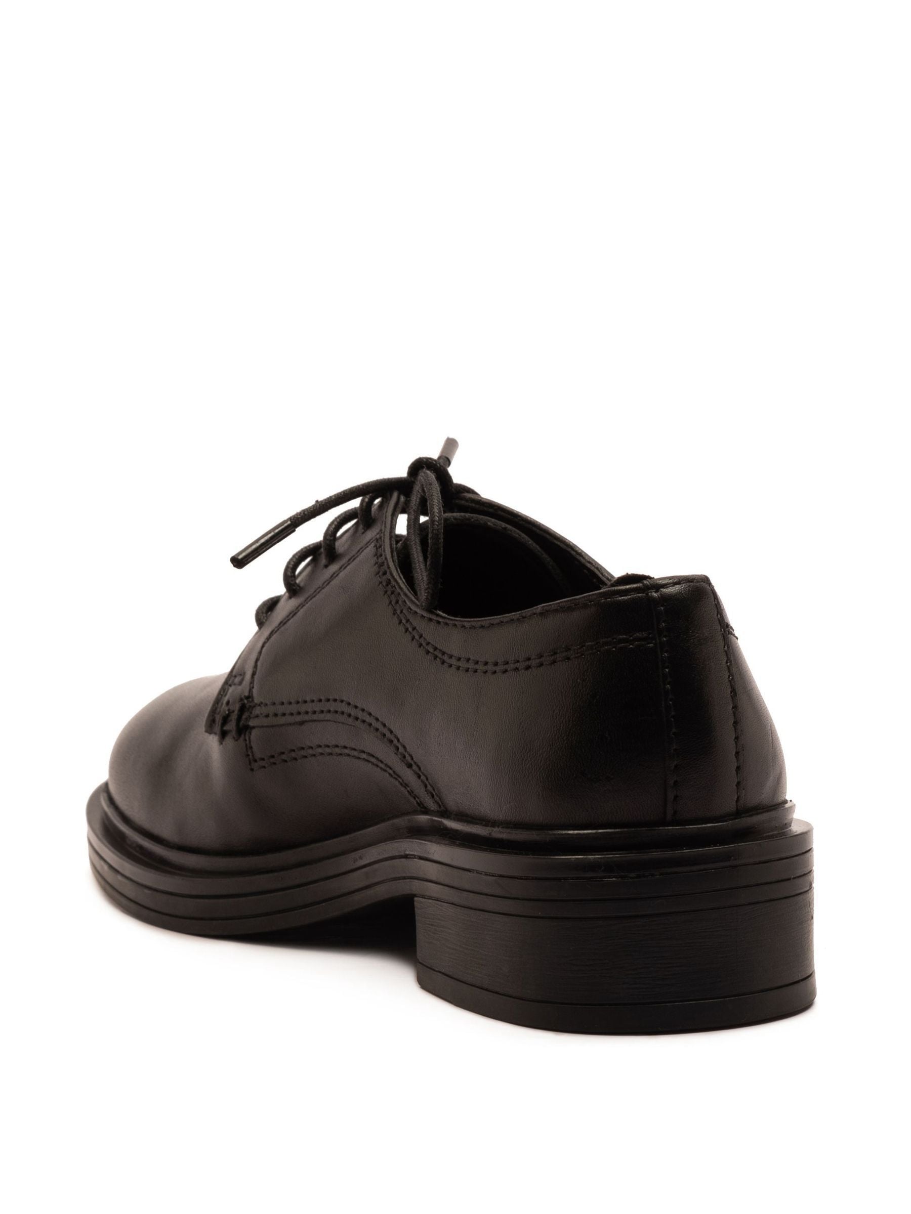 Off The Hook Black Mia Leather Formal Lace-Up School Shoes image 4