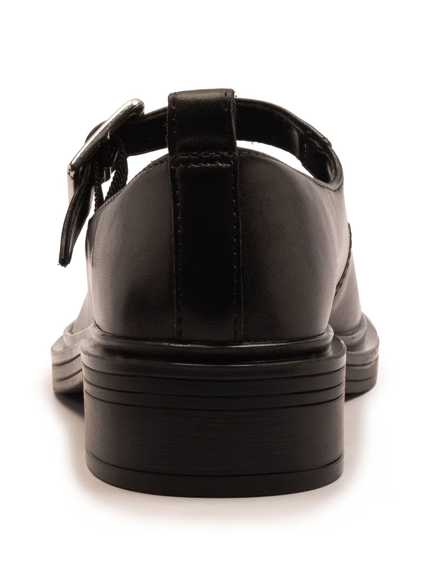 Off The Hook Black Trinity Leather Buckle Mary Jane School Shoes image 5