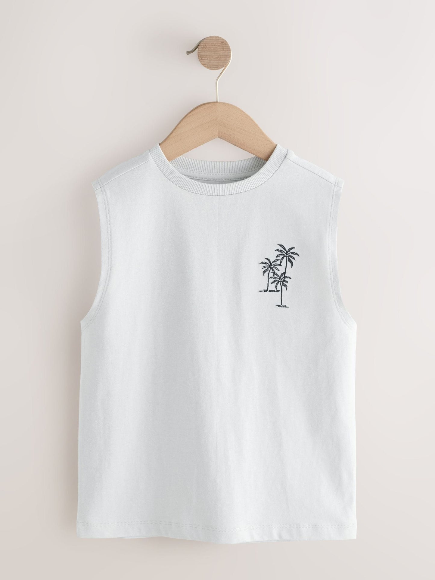 Dsiney Kidz - Light Grey/Brown/Charcoal/Khaki Tank Vest 4 Pack (3-16yrs) image 3