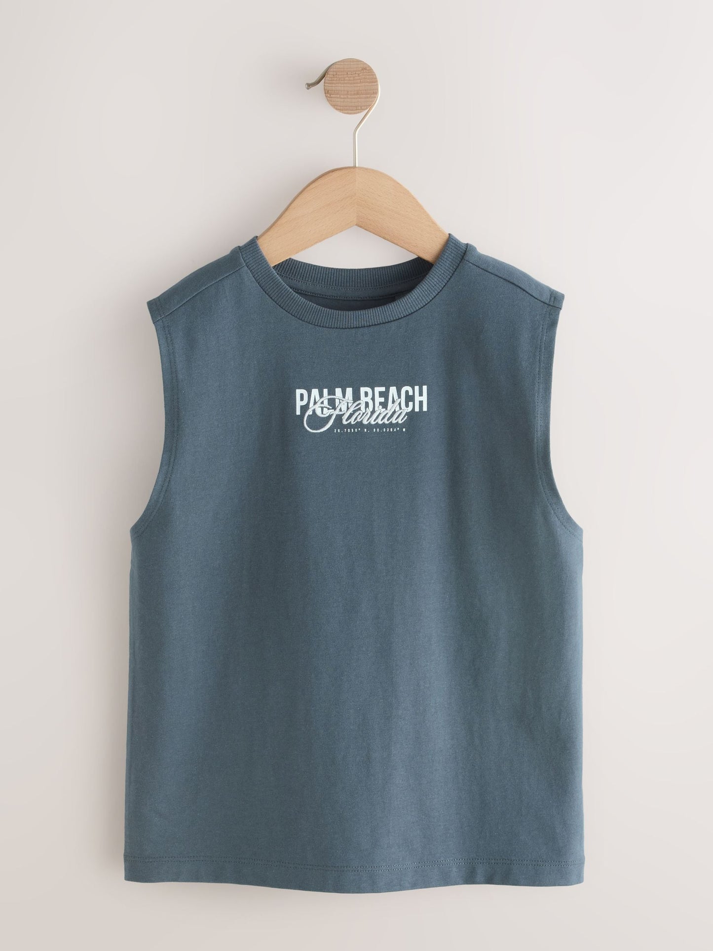 Dsiney Kidz - Light Grey/Brown/Charcoal/Khaki Tank Vest 4 Pack (3-16yrs) image 5
