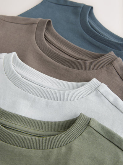 Dsiney Kidz - Light Grey/Brown/Charcoal/Khaki Tank Vest 4 Pack (3-16yrs) image 9