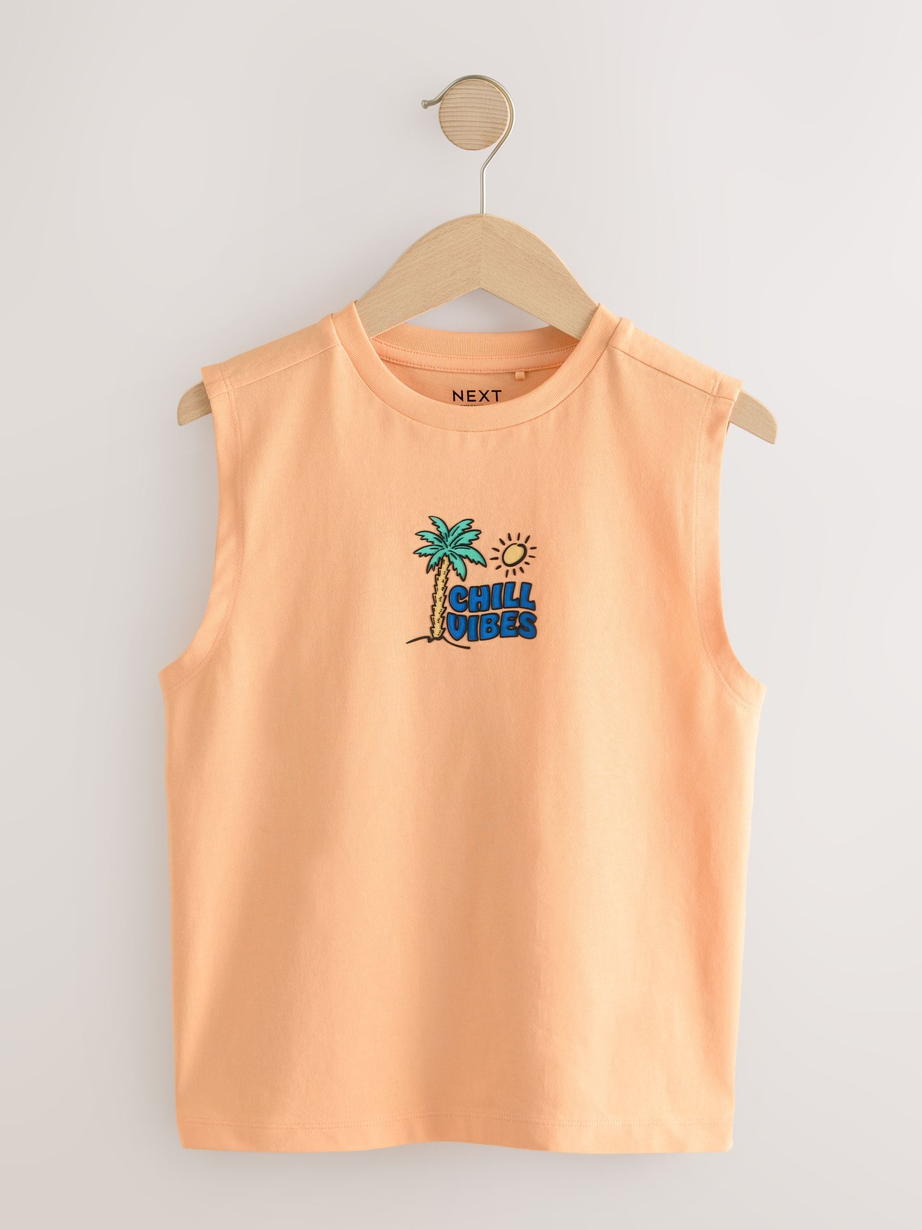 Dsiney Kidz - Peach/Blue/Green/Orange Tank Vest 4 Pack (3-16yrs) image 4