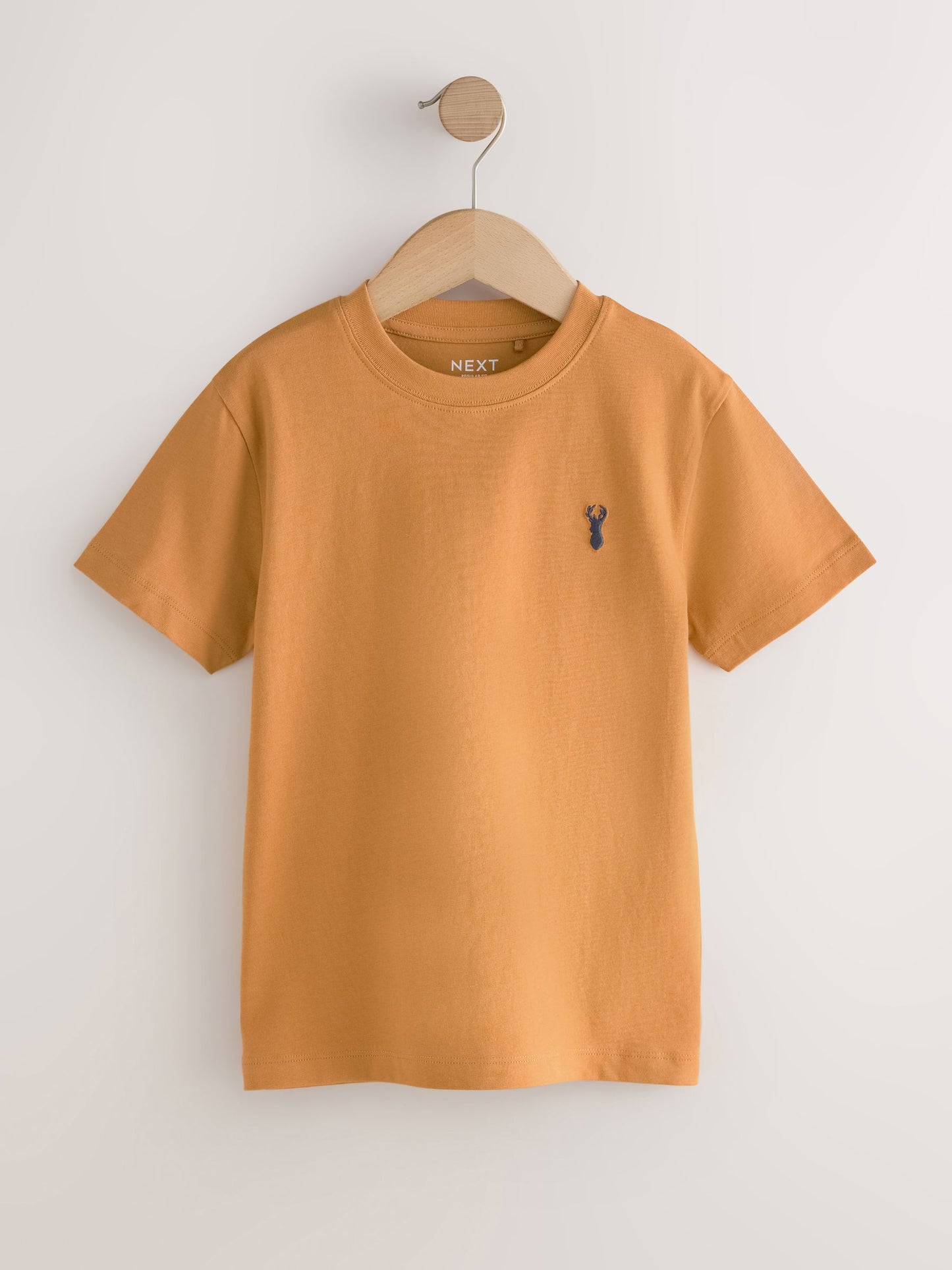 Dsiney Kidz - Berry/Navy/Teal/Ochre Short Sleeve Stag Embroidered T-Shirts 4 Pack (3-16yrs) image 2