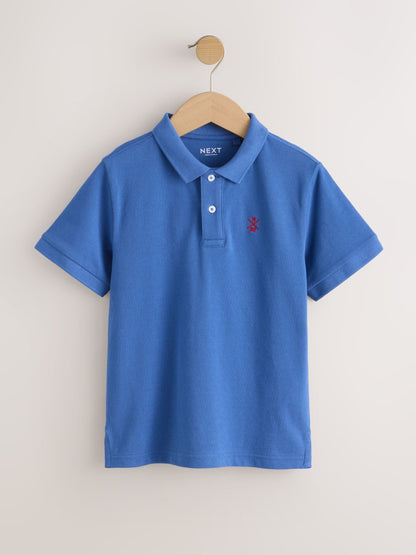 Dsiney Kidz - Cobalt Blue Sign Off Short Sleeve Polo Shirt (3-16yrs) image 1