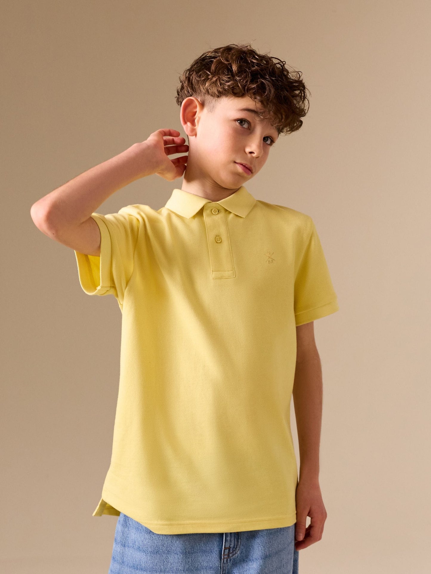 Dsiney Kidz - Yellow Sign Off Short Sleeve Polo Shirt (3-16yrs) image 2