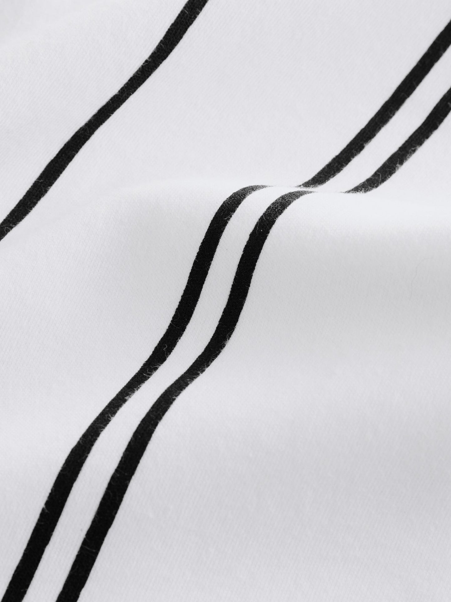 Dsiney Kidz - White/Black Vertical Stripe Zip Neck Polo Shirt (3-16yrs) image 4