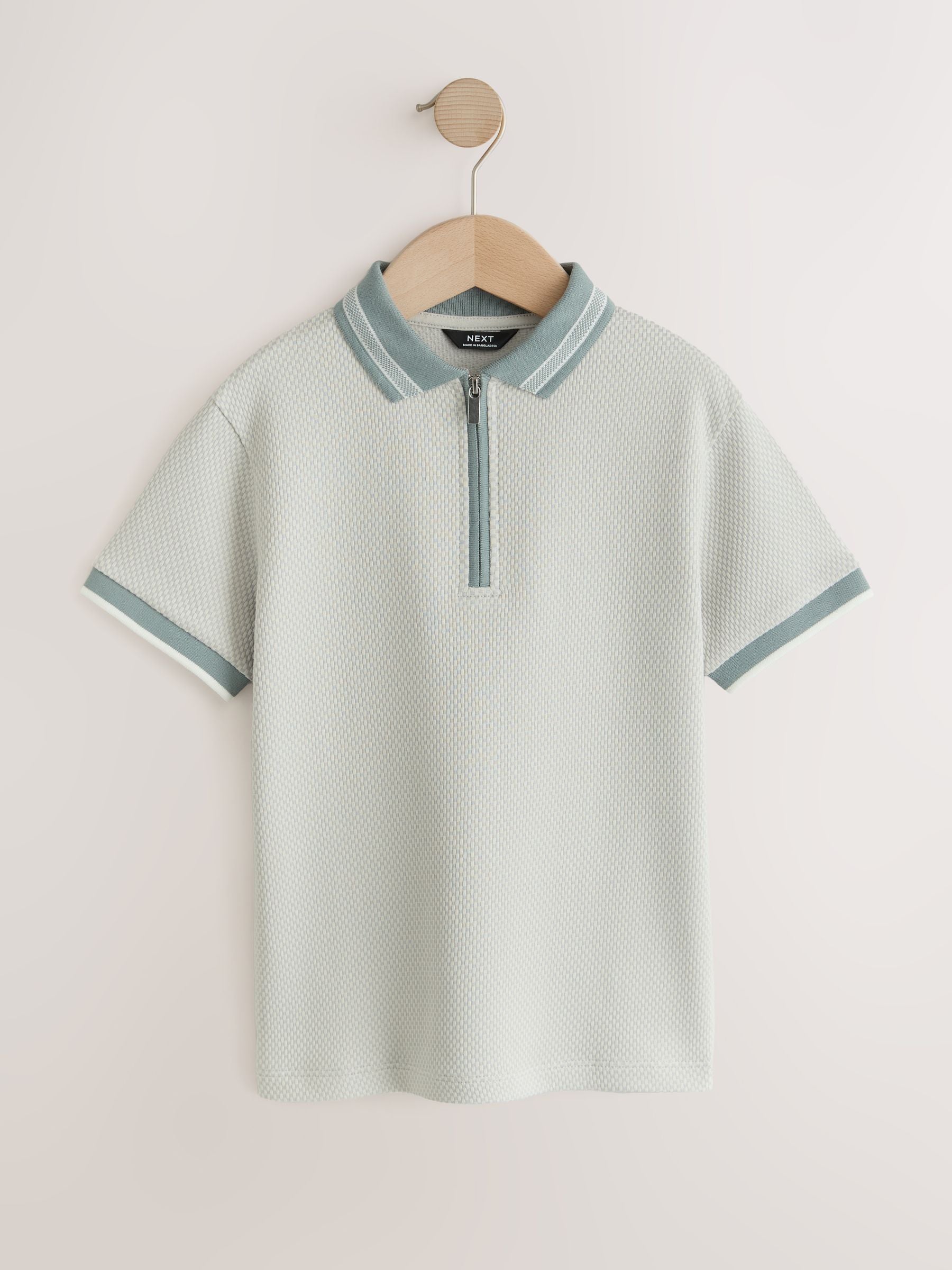Dsiney Kidz - Mineral Geo Zip Neck Short Sleeve Polo Shirt (3-16yrs) image 1
