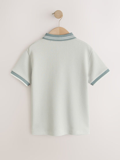 Dsiney Kidz - Mineral Geo Zip Neck Short Sleeve Polo Shirt (3-16yrs) image 2