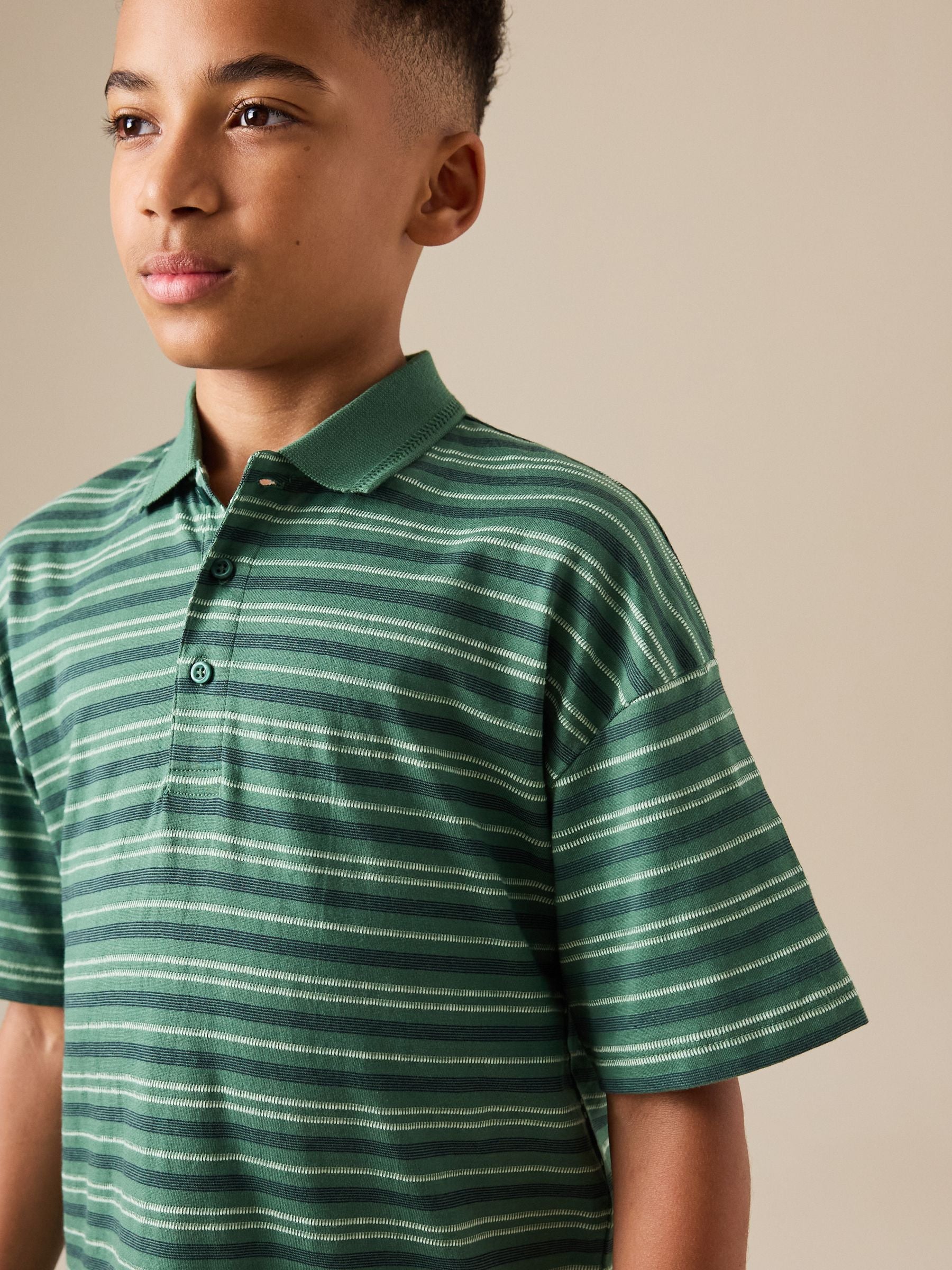 Dsiney Kidz - Green Short Sleeve Jersey Polo Shirt (3-16yrs) image 1
