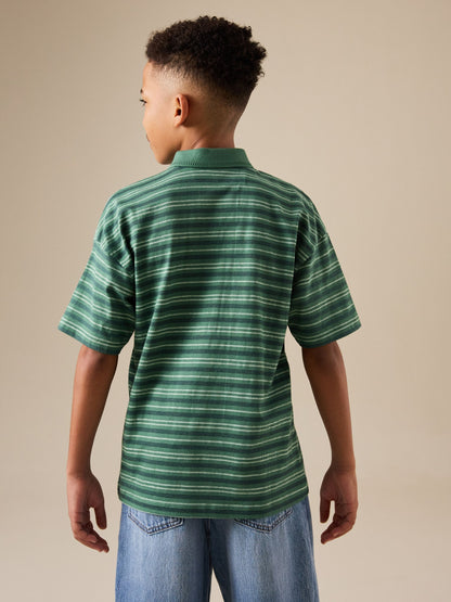 Dsiney Kidz - Green Short Sleeve Jersey Polo Shirt (3-16yrs) image 3