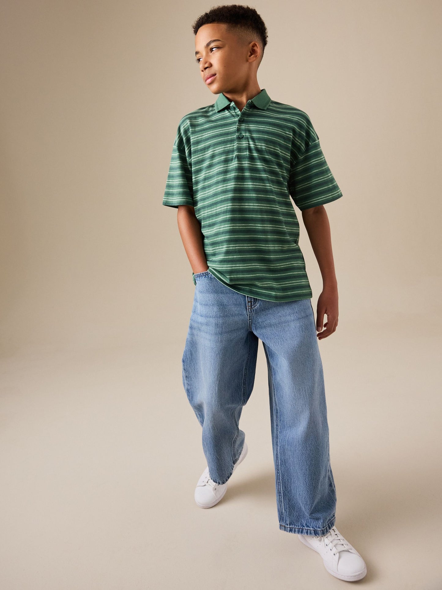 Dsiney Kidz - Green Short Sleeve Jersey Polo Shirt (3-16yrs) image 4