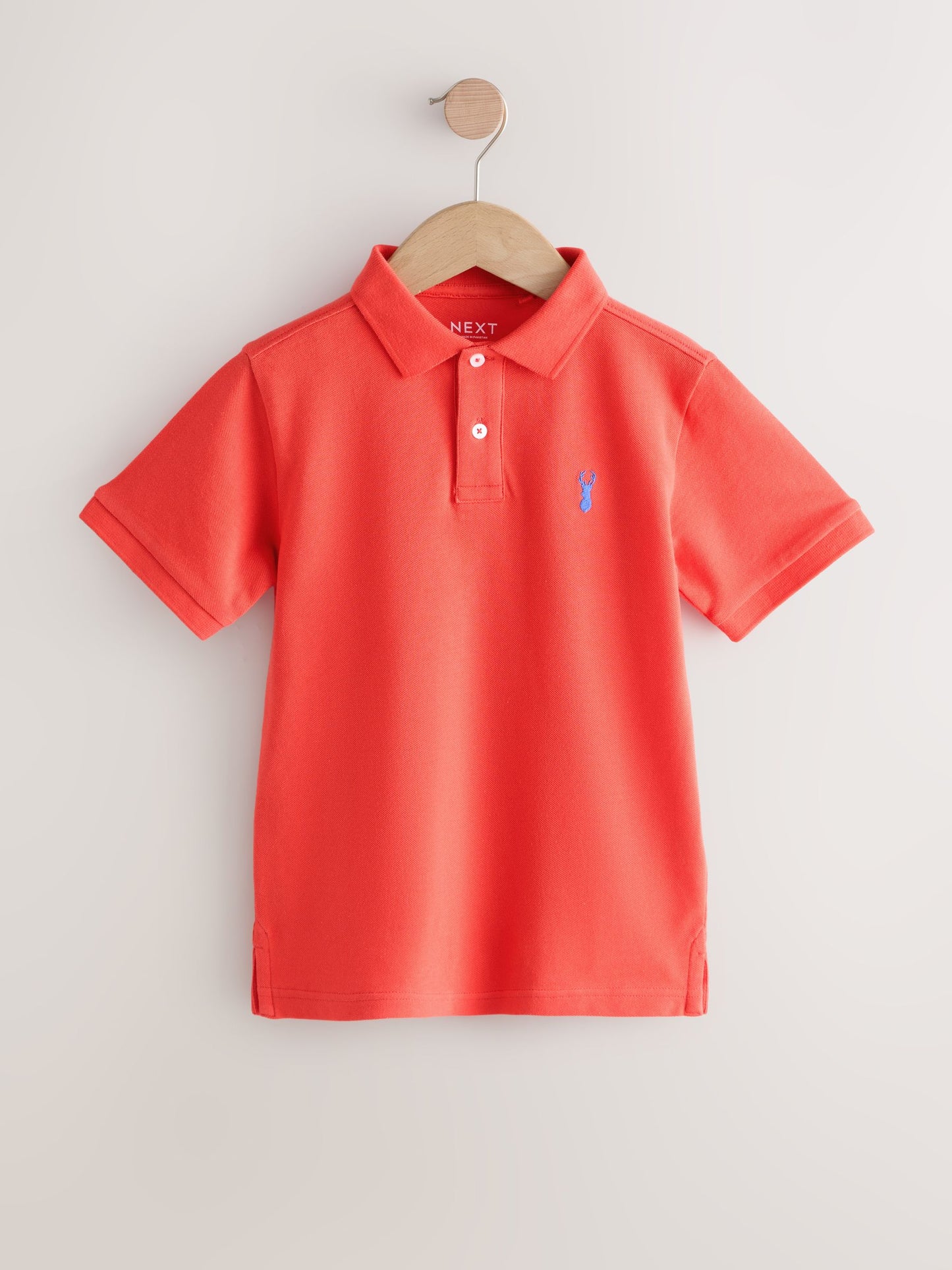 Dsiney Kidz - Coral/Aqua/Navy Short Sleeve Polo Shirts 3 Pack (3-16yrs) image 4