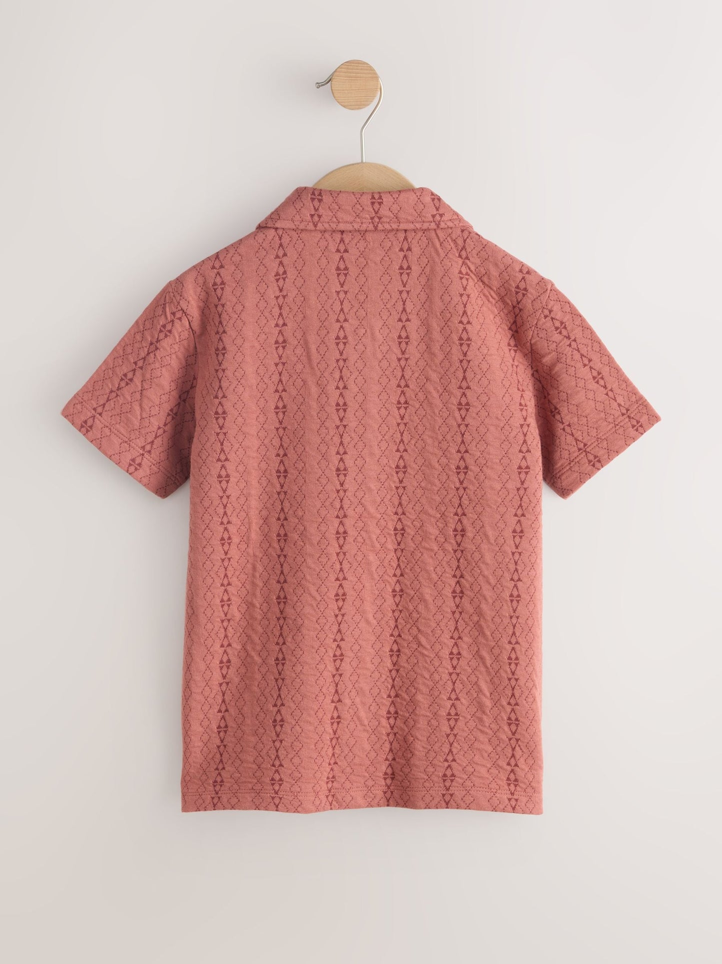 Dsiney Kidz - Red Button Through Short Sleeve Jersey Shirt (3-16yrs) image 2
