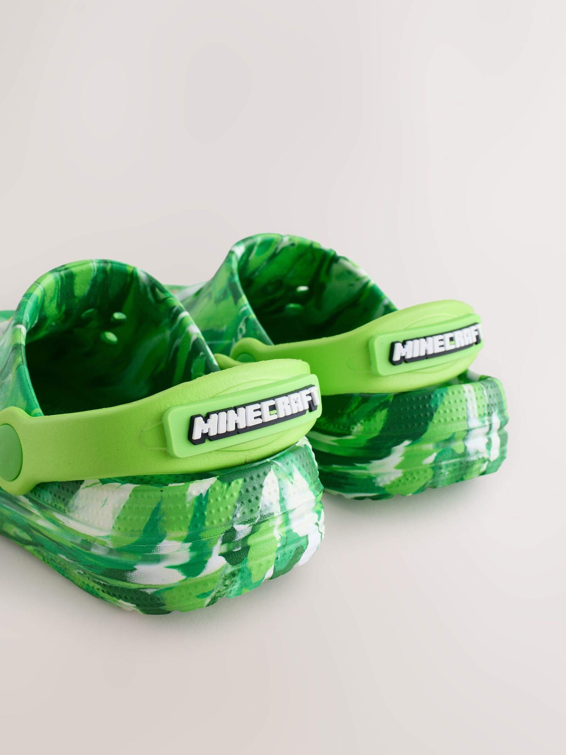 Green Marble Minecraft Clogs image 4