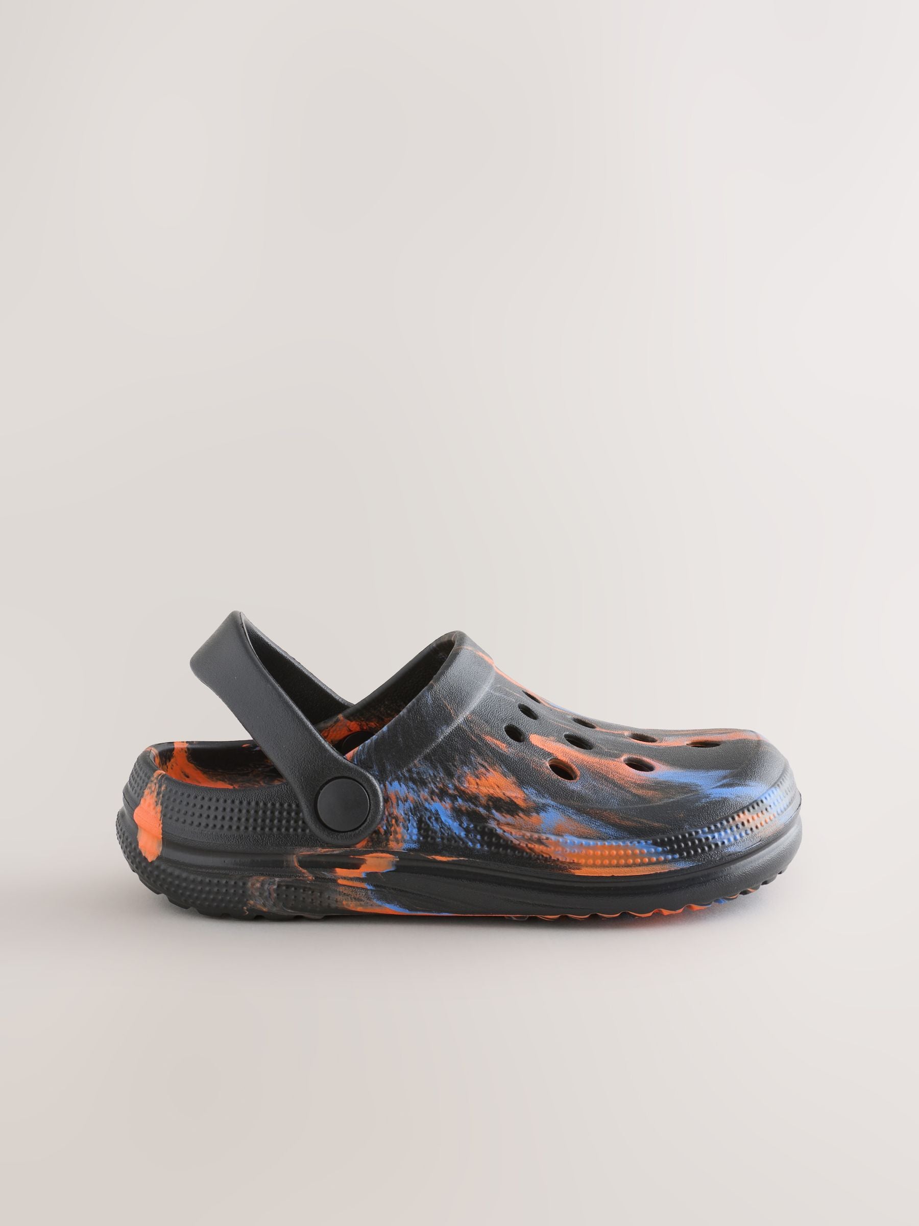 Orange/Black Marble Clogs image 2