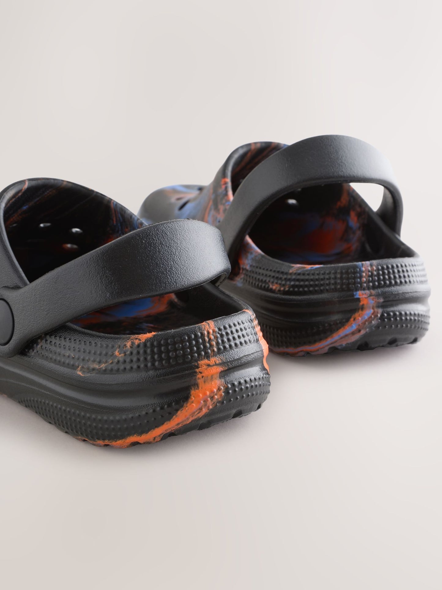 Orange/Black Marble Clogs image 3