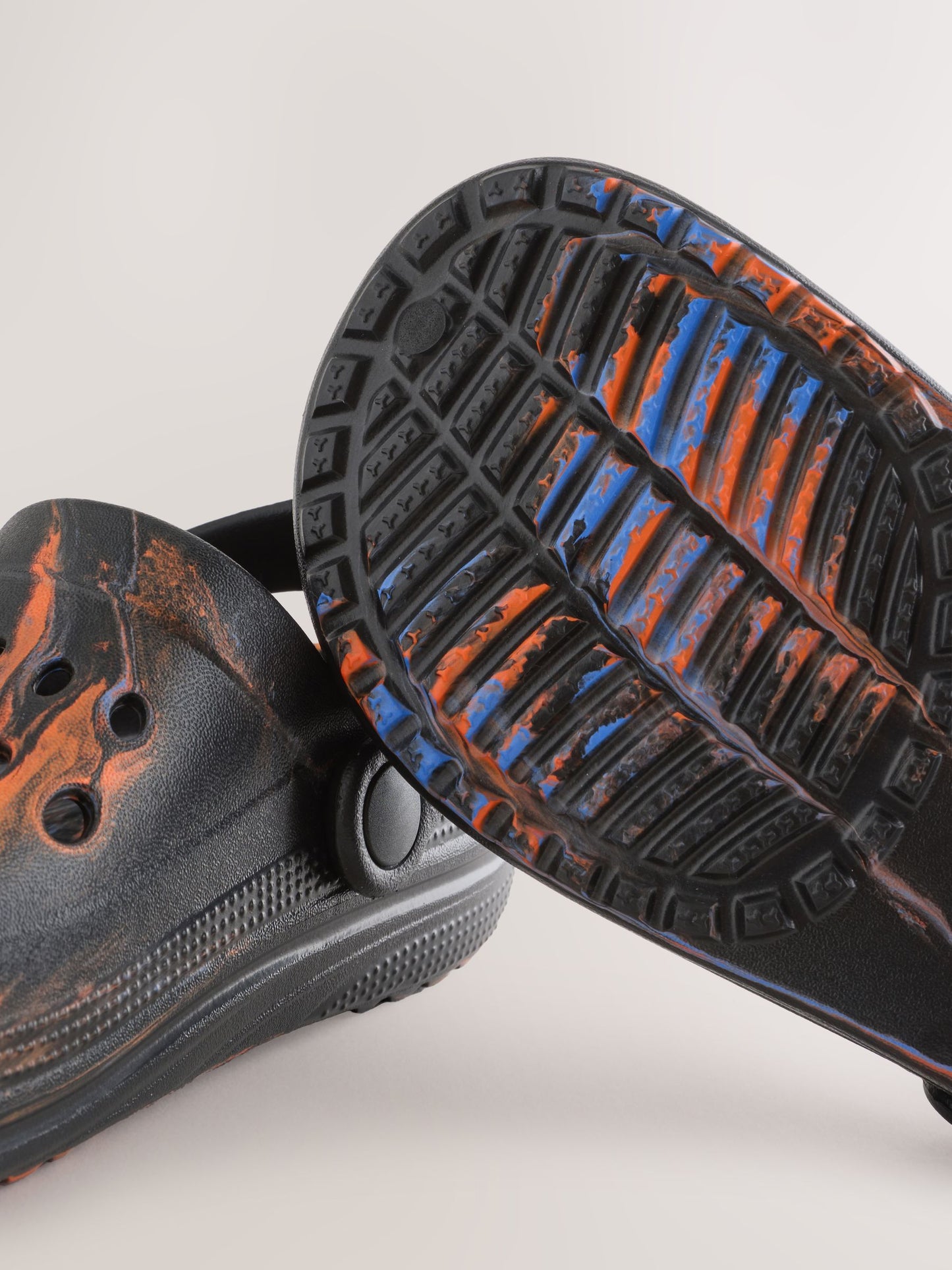 Orange/Black Marble Clogs image 5