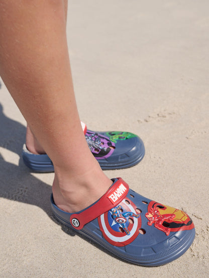 Navy/Red Marvel Clogs image 2