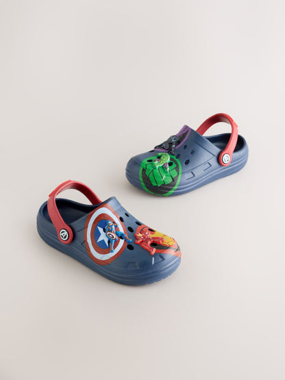 Navy/Red Marvel Clogs image 4