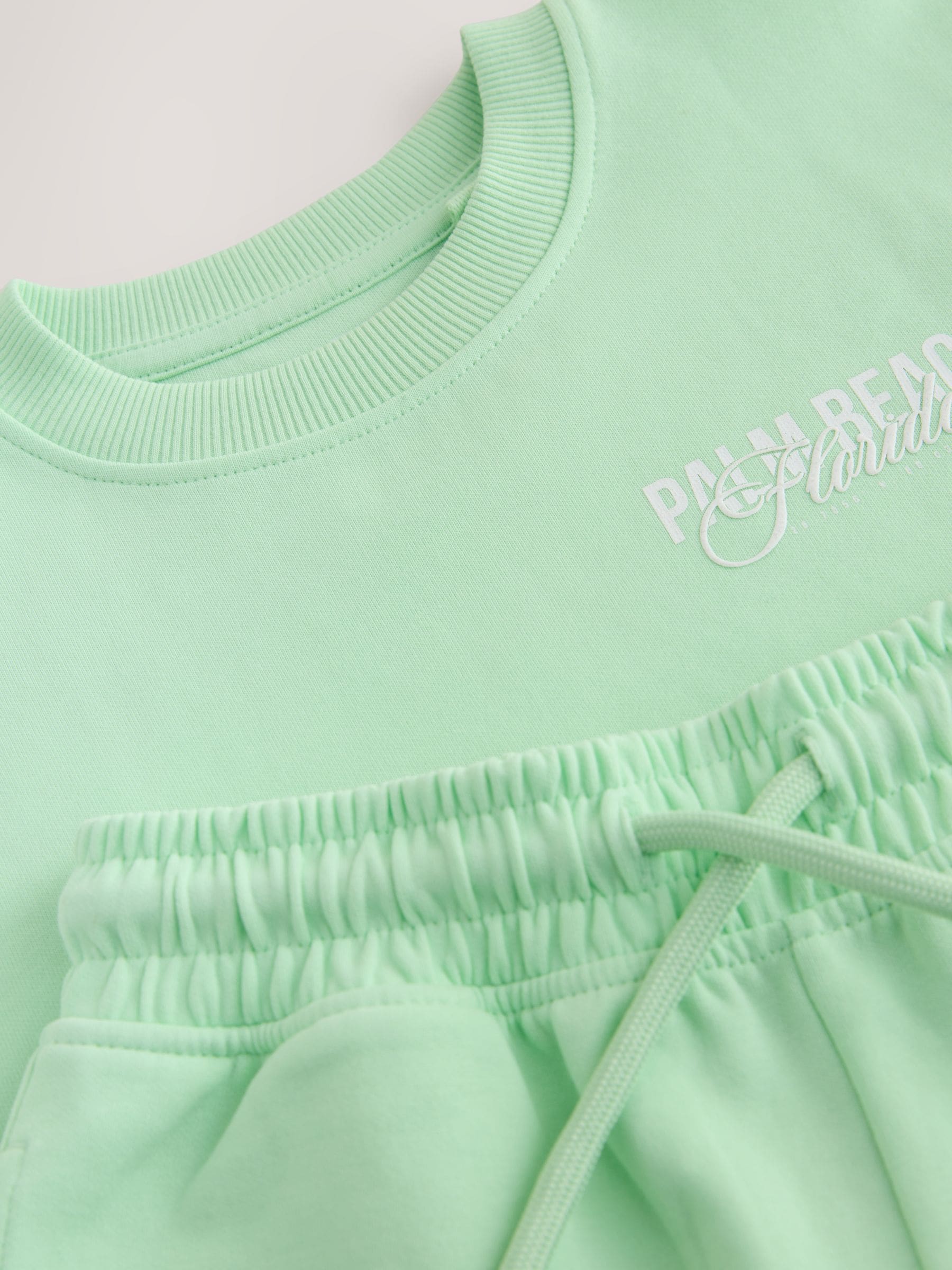 Dsiney Kidz - Bright Green Heavyweight Short Sleeve T-Shirt and Shorts Set (3-16yrs) image 7