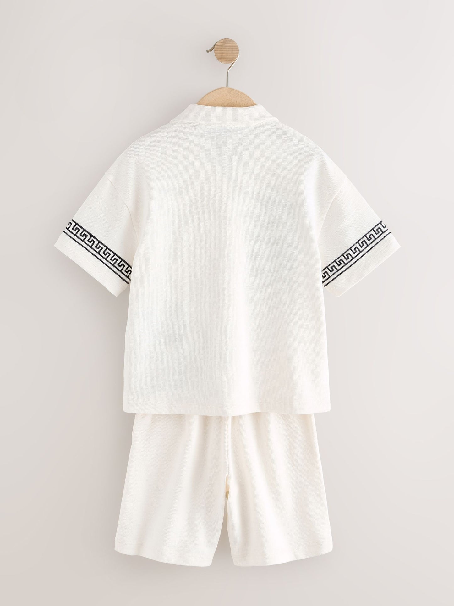 Dsiney Kidz - Ecru White Revere Button Through Shirt and Shorts Set (3-16yrs) image 7