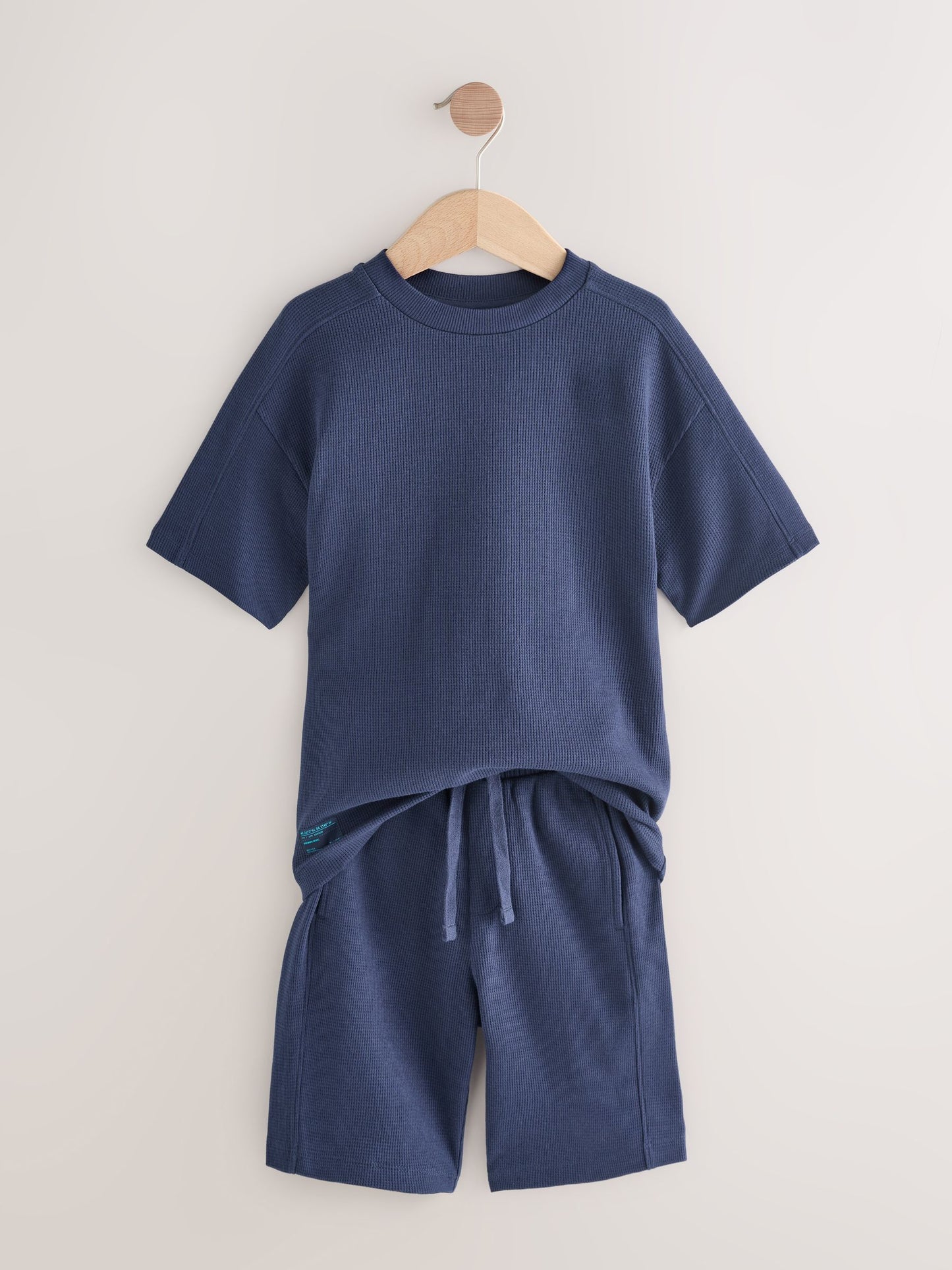 Dsiney Kidz - Light Blue/Navy/Green Short Sleeve T-Shirt and Shorts Set 3 Pack (3-16yrs) image 3