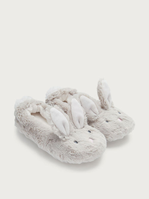 The White Company Natural Bonnie Bunny Slippers image 1