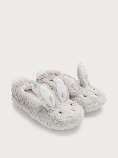 The White Company Natural Bonnie Bunny Slippers image 1
