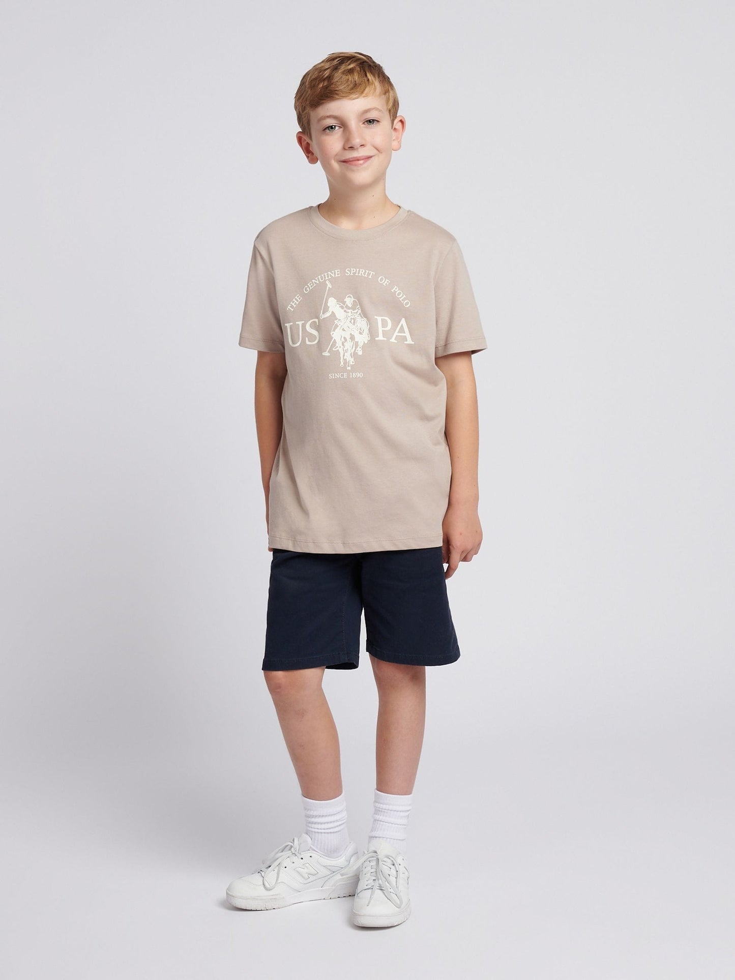 Dsiney Kidz - U.S. Polo Assn. Natural Double Horsemen Graphic T-Shirt image 3