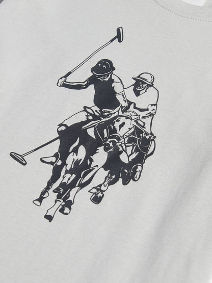 Dsiney Kidz - U.S. Polo Assn. Grey Double Horsemen Graphic T-Shirt image 8