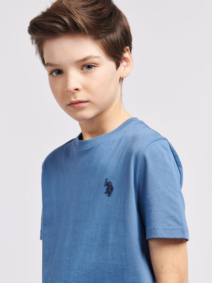 Dsiney Kidz - U.S. Polo Assn. Blue Texture Double Horsemen T-Shirt image 2