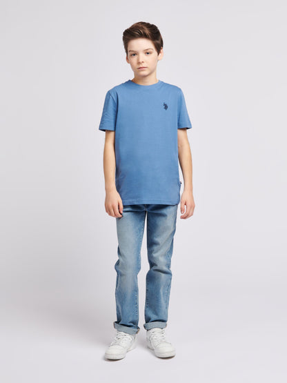 Dsiney Kidz - U.S. Polo Assn. Blue Texture Double Horsemen T-Shirt image 3