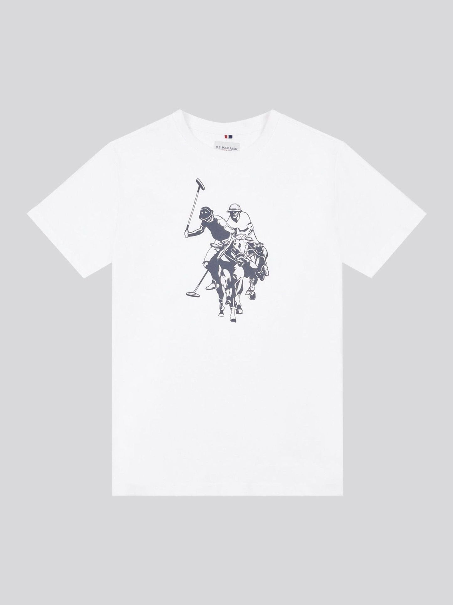 Dsiney Kidz - U.S. Polo Assn. Coral/White Double Horsemen Graphic T-Shirt image 6