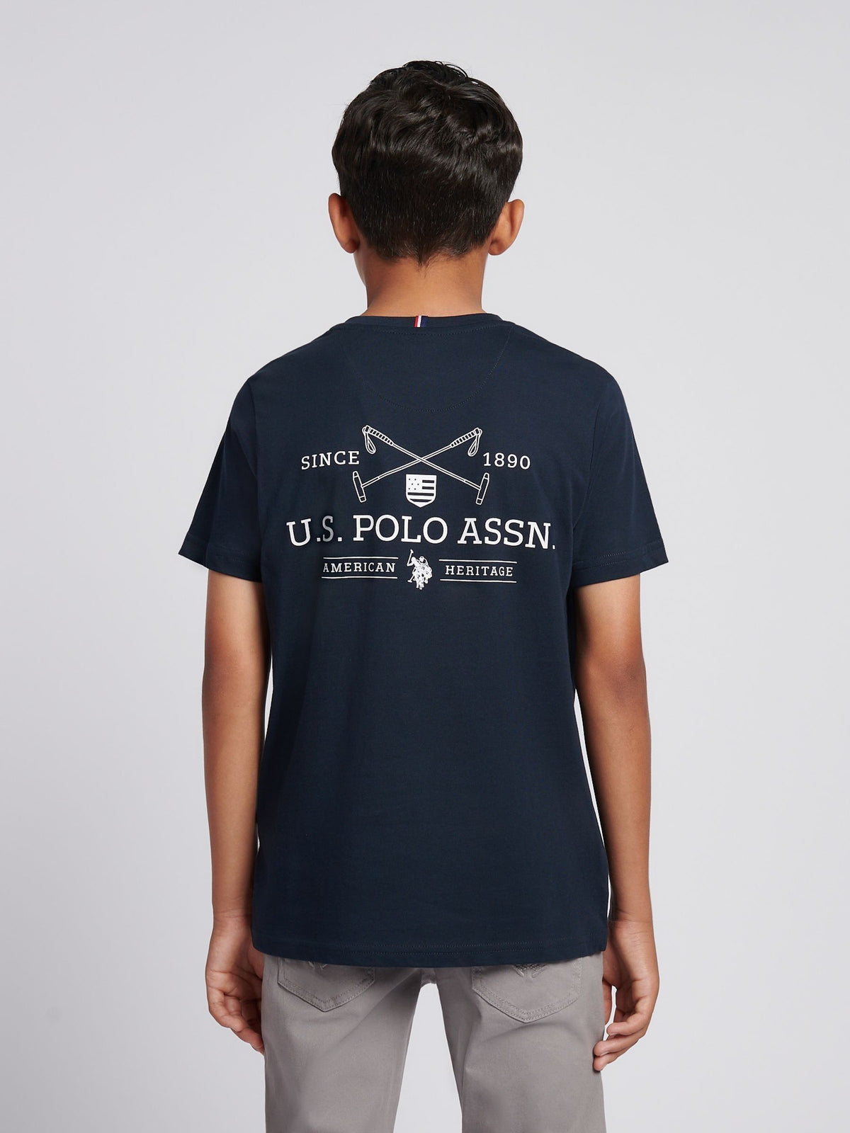 Dsiney Kidz - U.S. Polo Assn. Blue Boys Back Graphic T-Shirt image 2