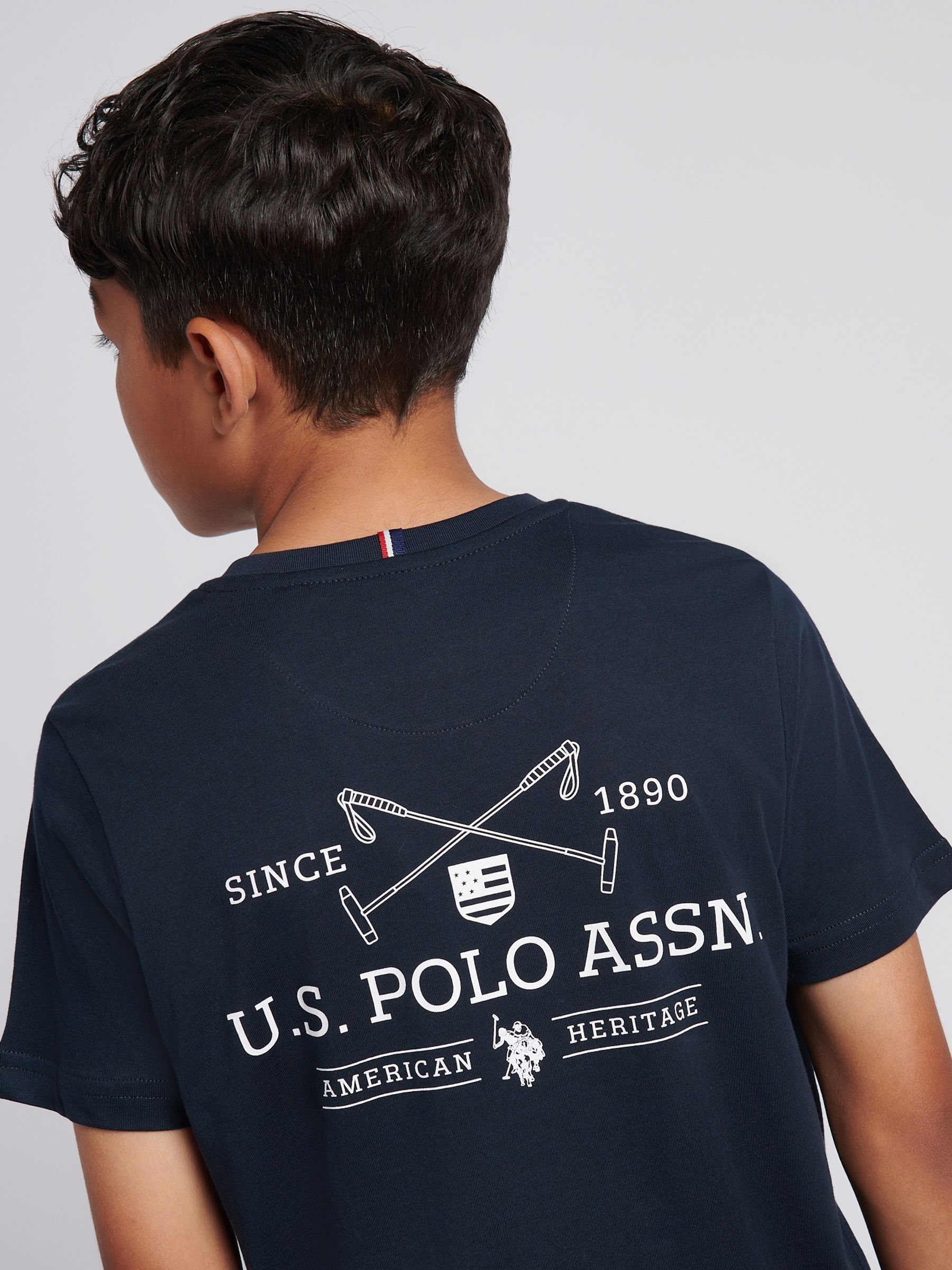 Dsiney Kidz - U.S. Polo Assn. Blue Boys Back Graphic T-Shirt image 5