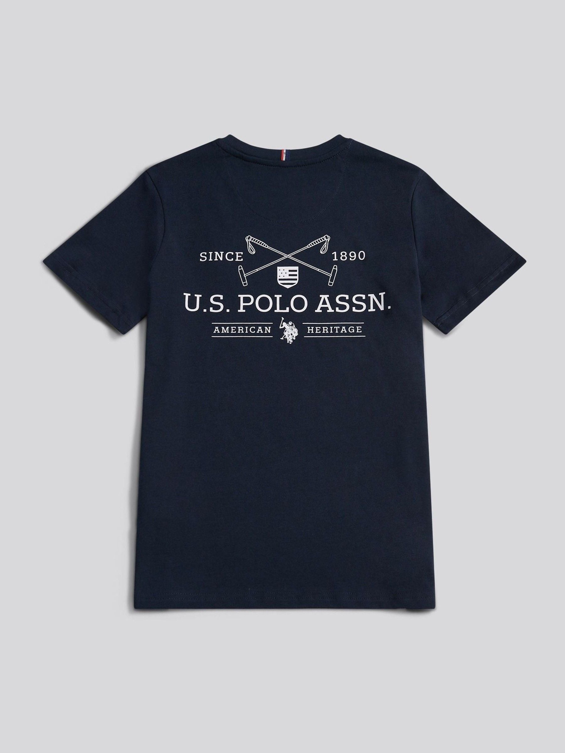 Dsiney Kidz - U.S. Polo Assn. Blue Boys Back Graphic T-Shirt image 8