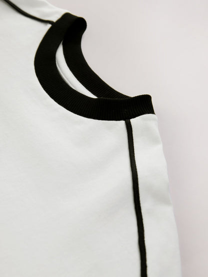 Dsiney Kidz - White/Black Short Sleeve Graphic Football T-Shirt (3-16yrs) image 3