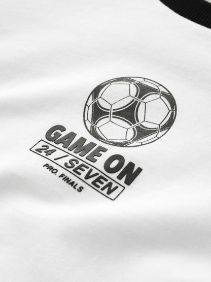 Dsiney Kidz - White/Black Short Sleeve Graphic Football T-Shirt (3-16yrs) image 4