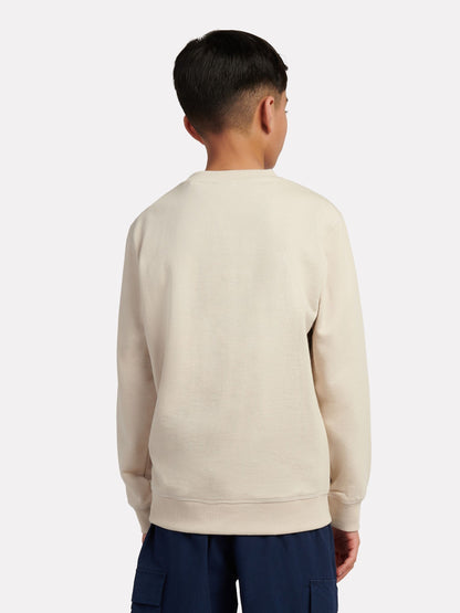 Dsiney Kidz - New Balance Brown French Terry Small Logo Crew Sweatshirt image 3