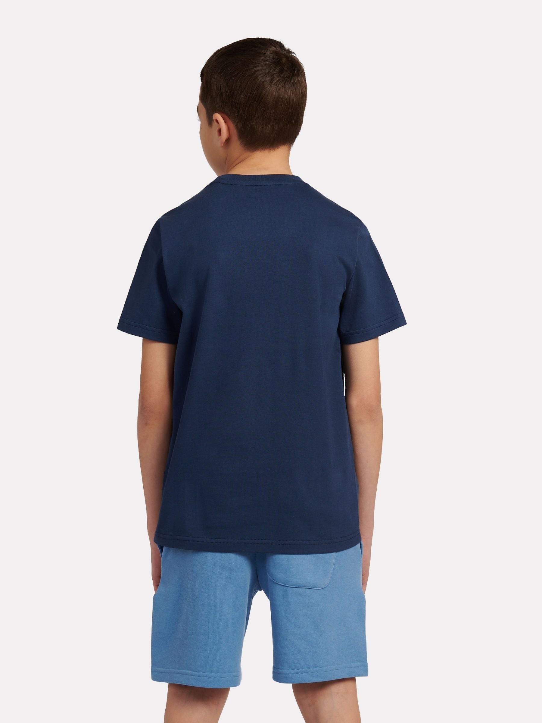 Dsiney Kidz - New Balance Light Blue Jersey Stacked Logo T-Shirt image 4