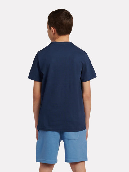 Dsiney Kidz - New Balance Light Blue Jersey Stacked Logo T-Shirt image 4