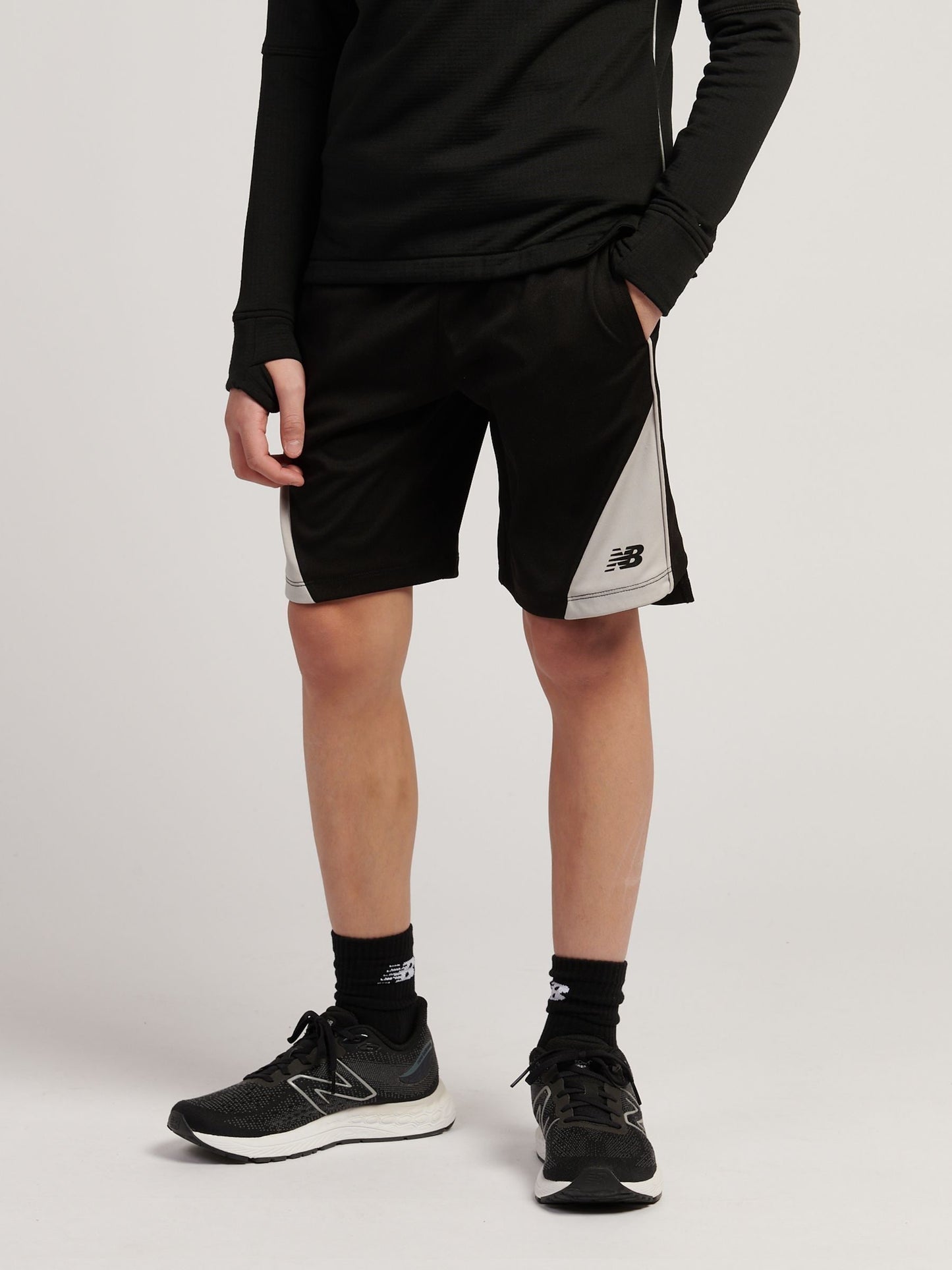 Dsiney Kidz - New Balance Black Panelled Football Shorts image 1